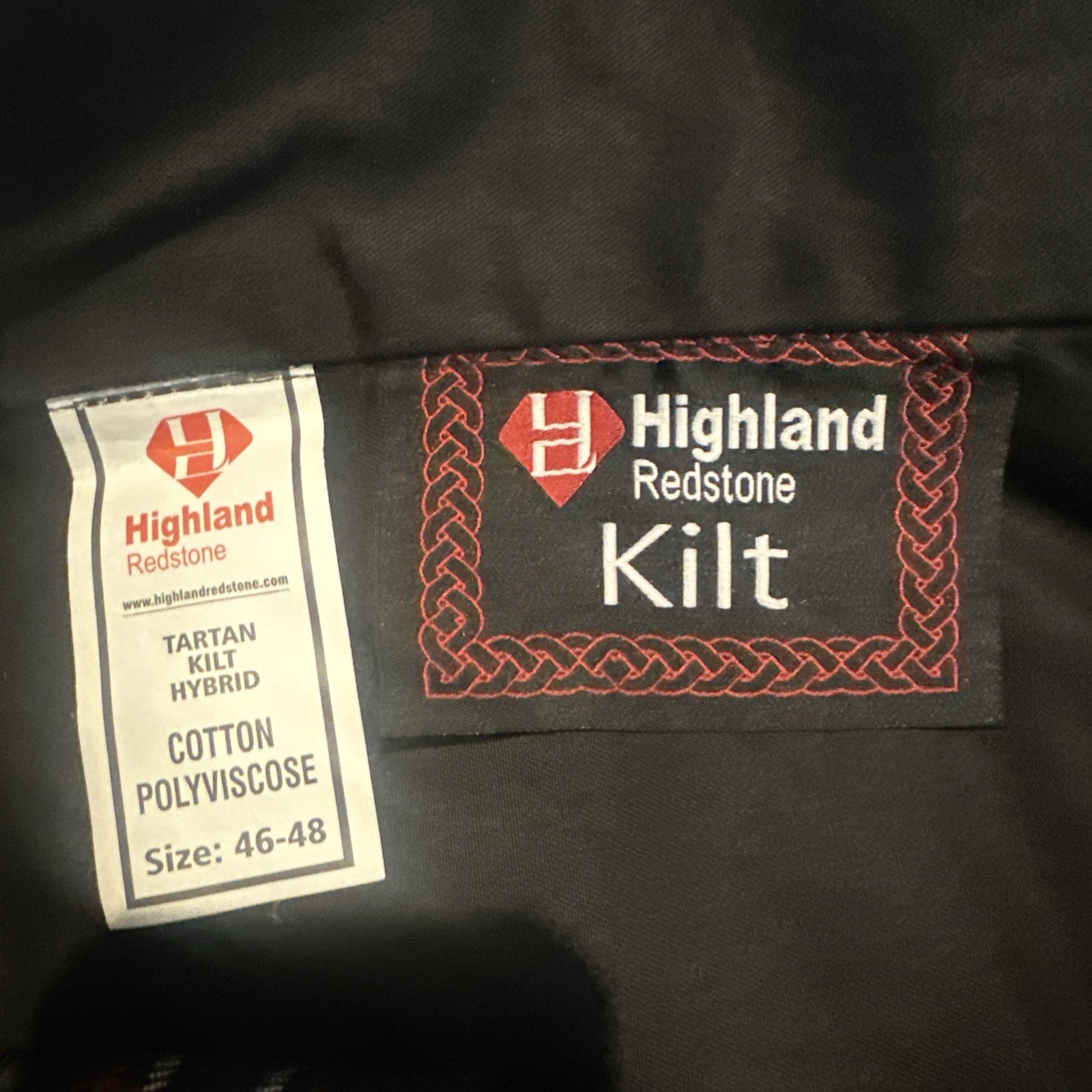 H HIGHLAND REDSTONE Men’s Hybrid Utility Kilt Scottish National Size 46-48