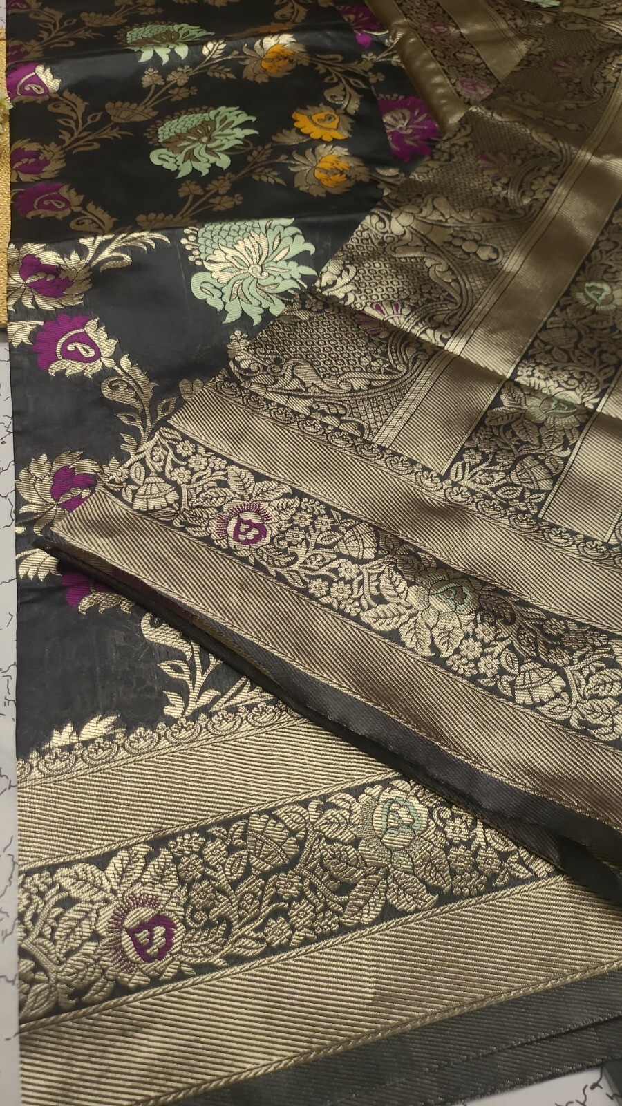 Indian Banarasi Silk Saree/ Sari With Blouse Piece Party Wedding Wear For Women