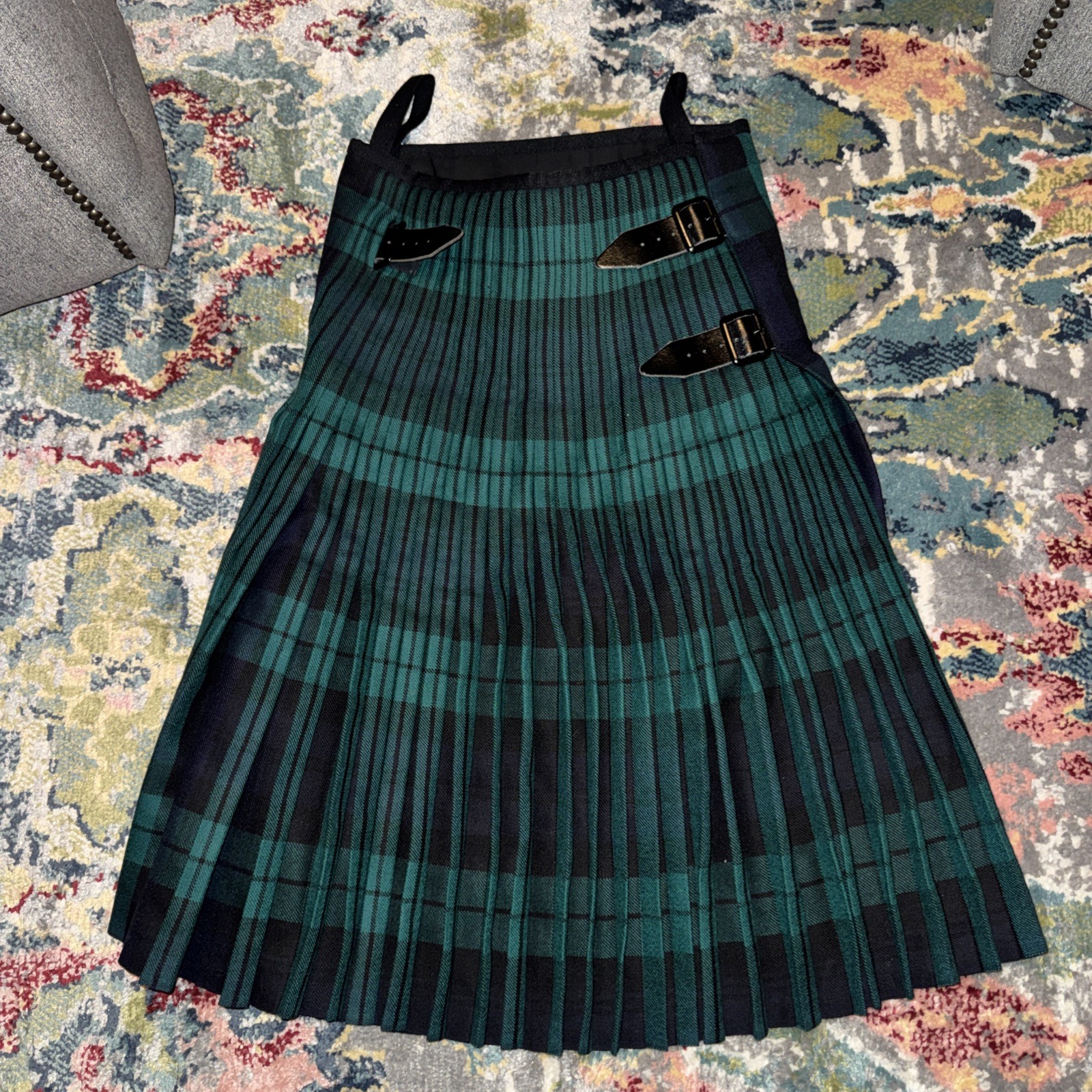 Mens Royal Regiment of Scotland blue/gree kilt Size 182/80/96
