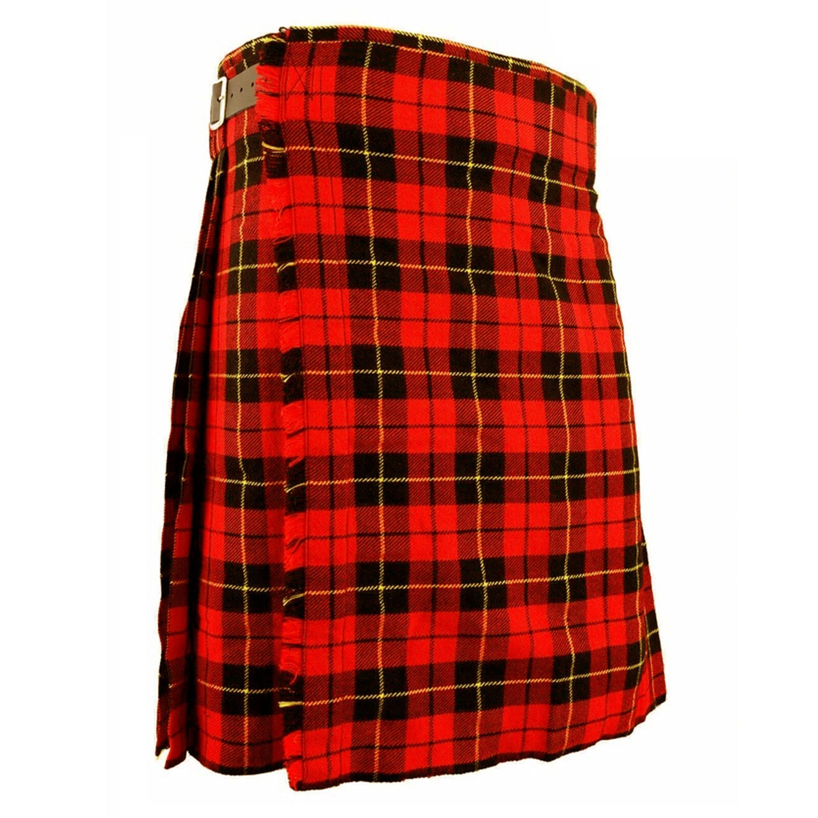 Mens Highlanders Traditional Tartan Kilt Wallace 8 Yards Scottish Wedding Kilt