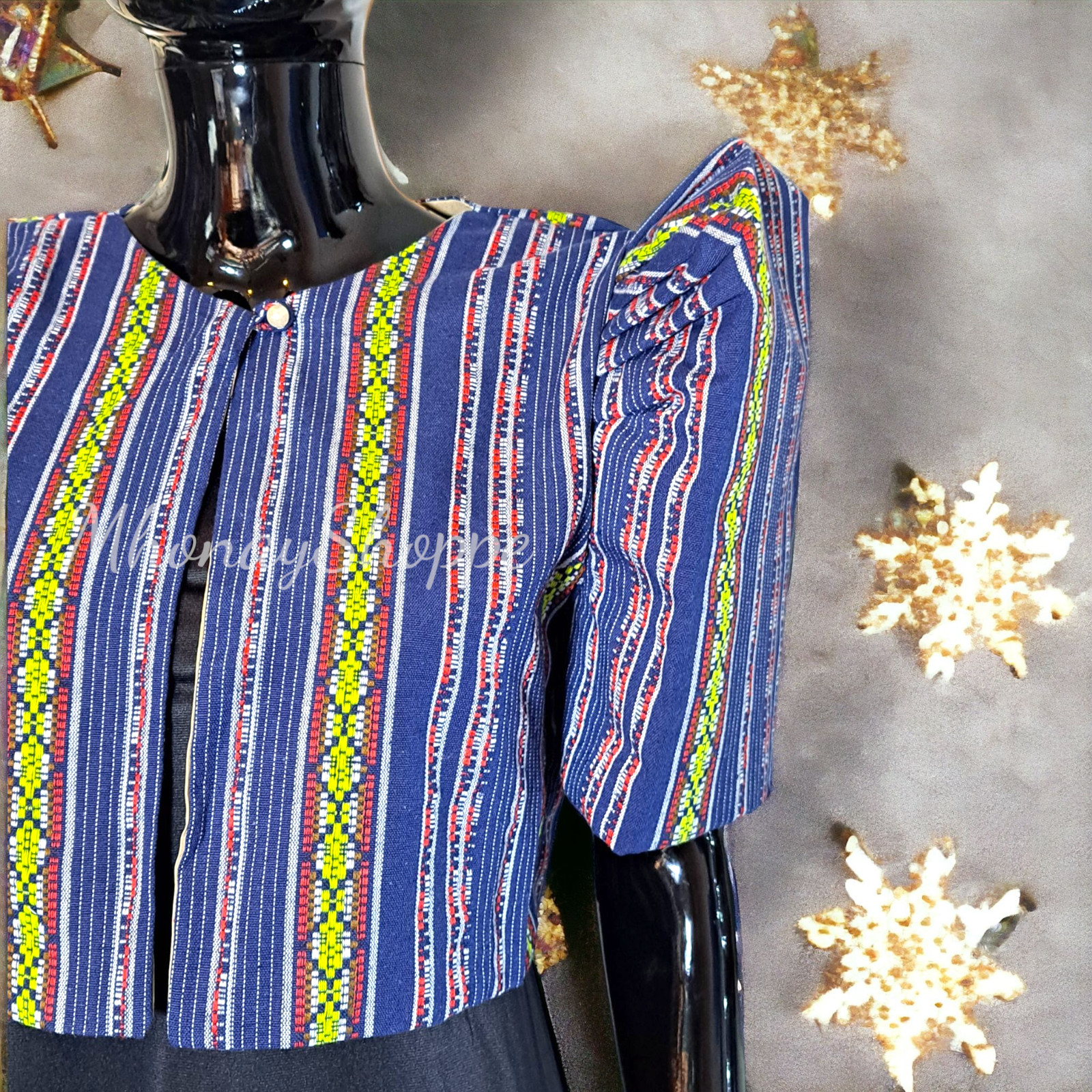 Handmade Filipino Ethnic Woven Bolero Jacket – Traditional Philippines Design
