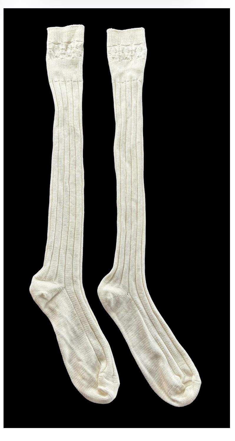 long wool socks: traditional kilt hose used