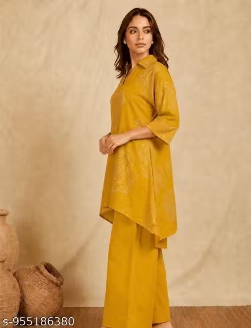 Readymade Rayon Kurta/Kurti Palazzo set For Women’s Party Festive Outfit Gift