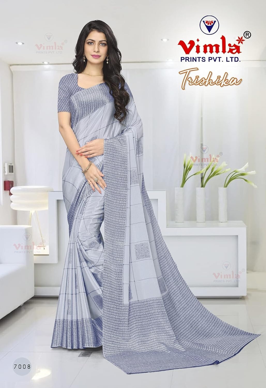Women’s Tussar Silk Uniform Saree with Bouse Piece