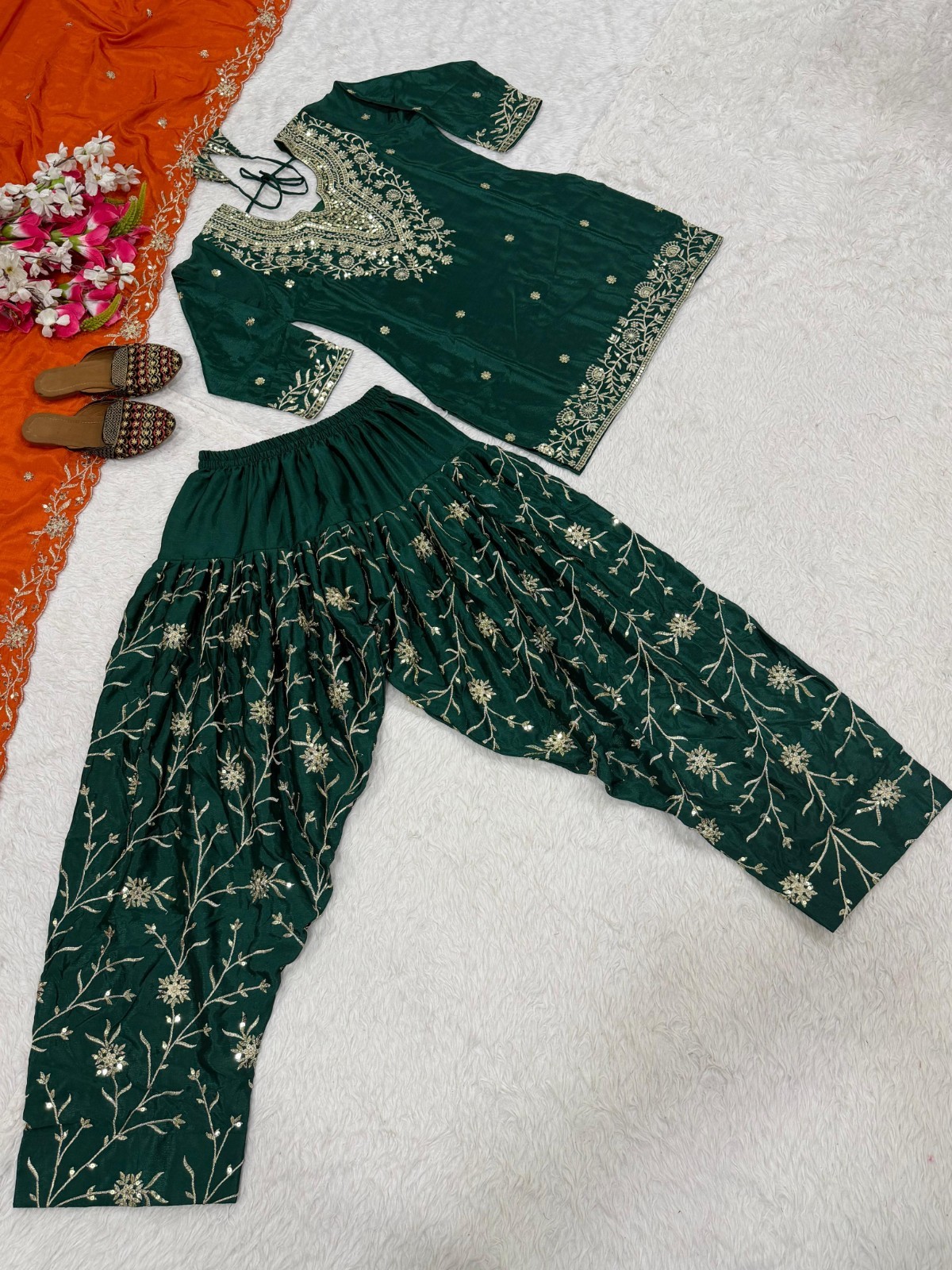 Dress Bollywood Suit Pakistani Indian Wedding Dhoti Top Salwar Kameez Party Wear