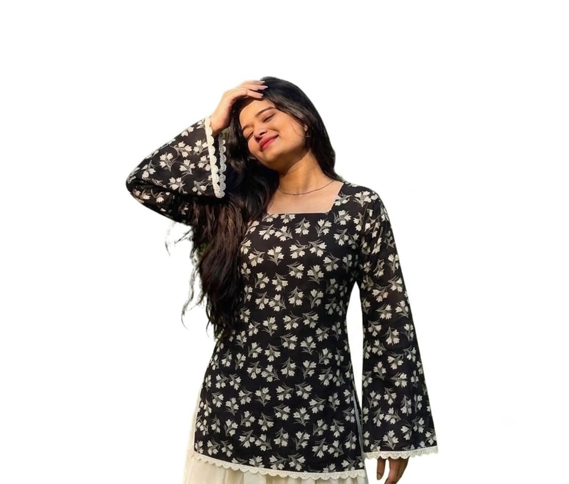 Indian Ethnic Short kurti for women ( SIZE -XS-S-M-L-XL ARE AVAILABLE )