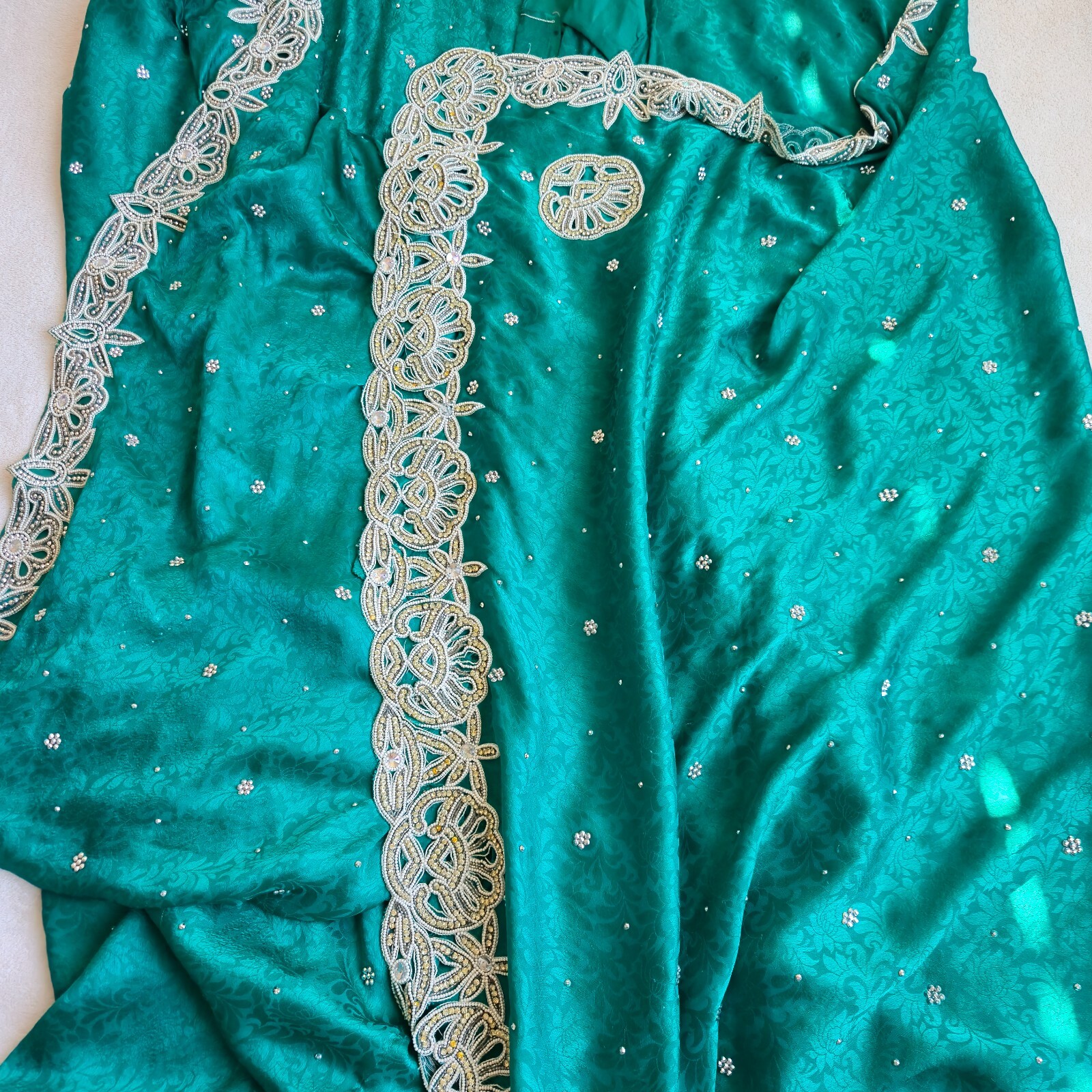 Green Silk Heavy Saree NEGOTIABLE