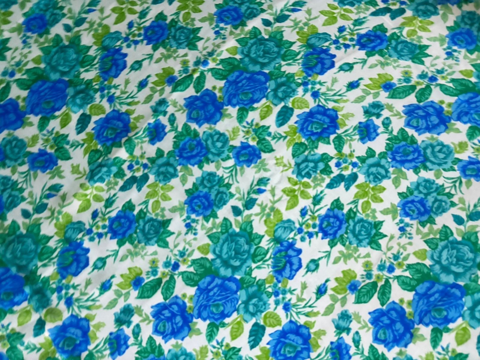 Blue Saree Indian Vintage Paisley Patches Sewing Dress Women Wrap Used 5YD Sari