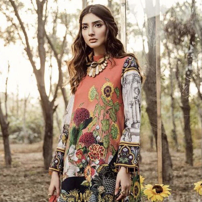 Pakistani Designer Asifa Nabeel Khaddar Shalwar Kameez