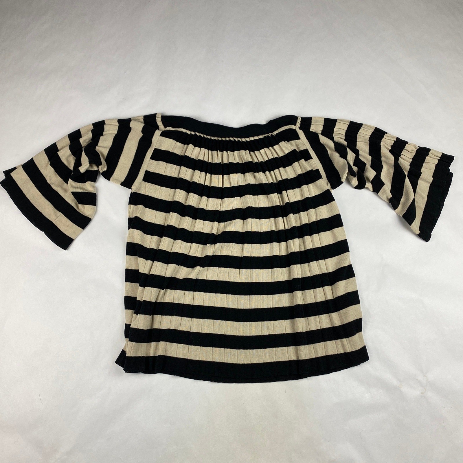 Bitte Kai Rand Shirt Women’s XS Striped Pleated