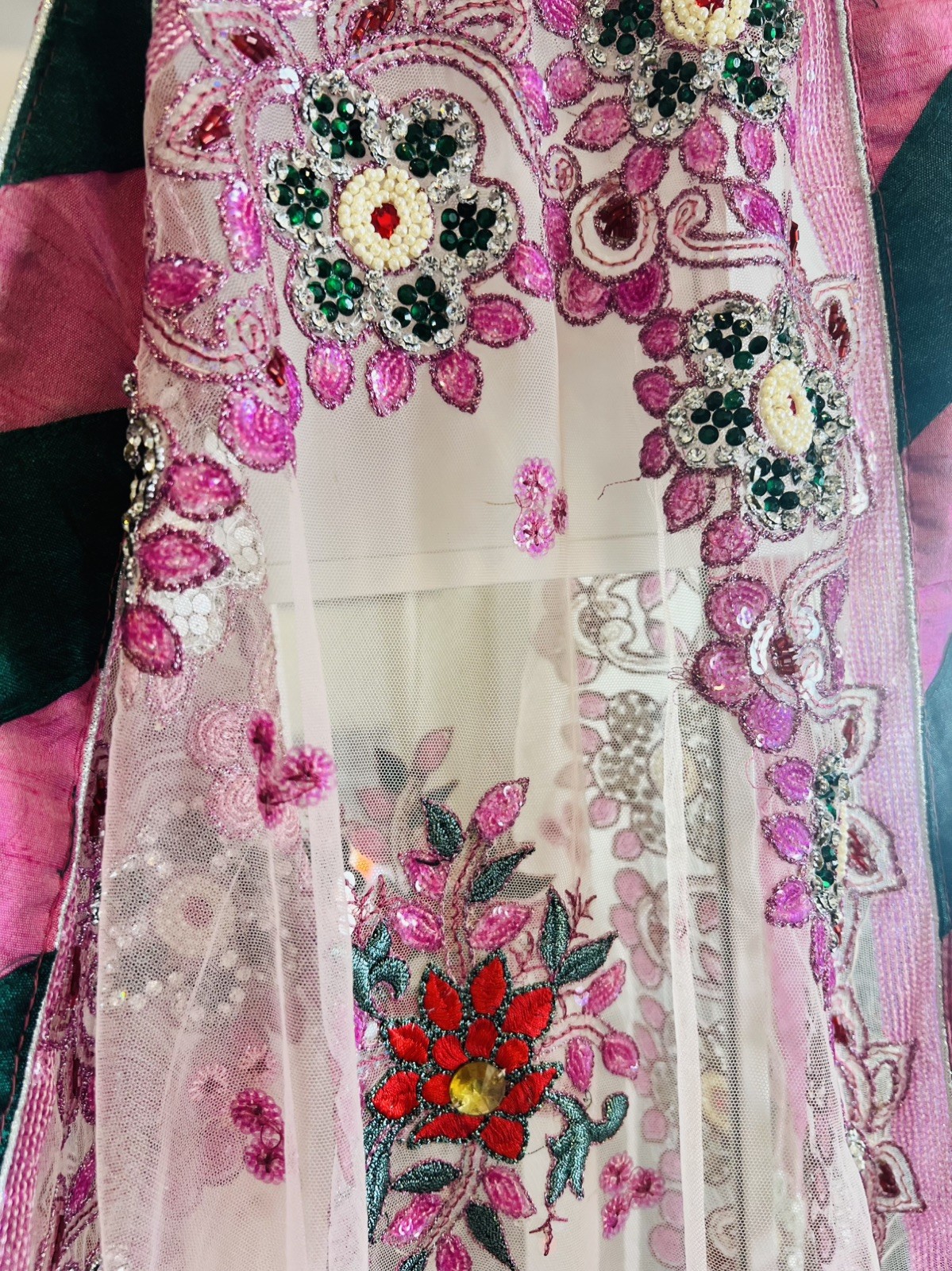 Soft net saree with blouse and inskirt for women / girls