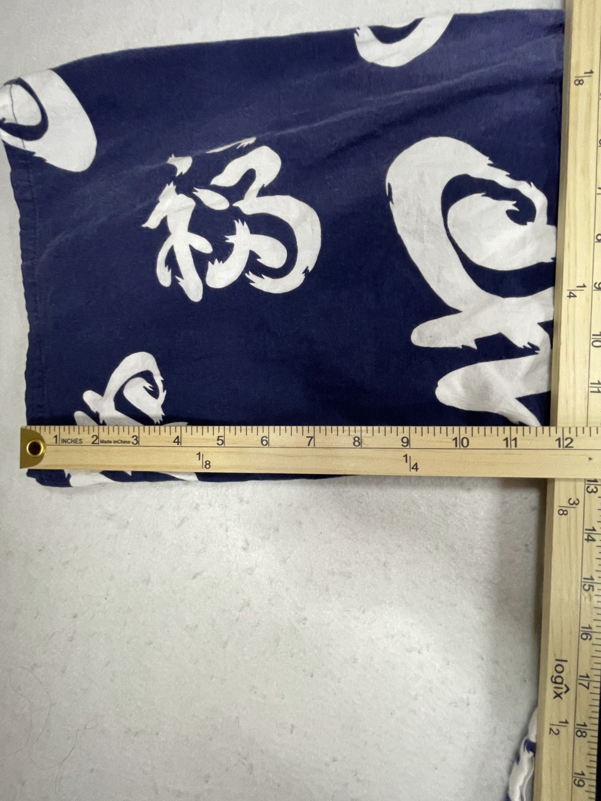 The Ebersbach Collection Japanese Traditional Kimono Mens Blue Graphic Tie Waist