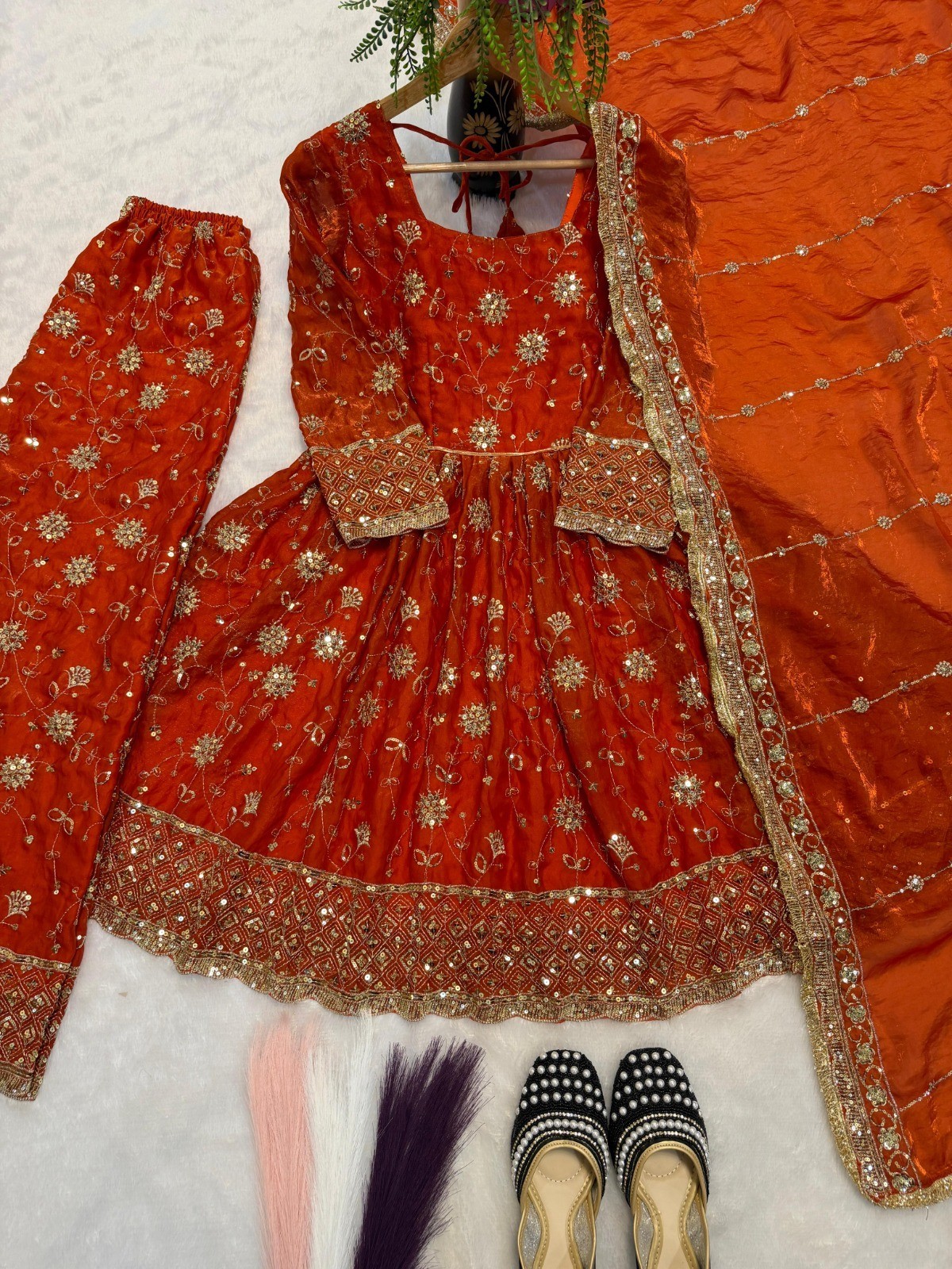 Designer Indian Pakistani top gown Bollywood Dress Party Wear Suit wedding