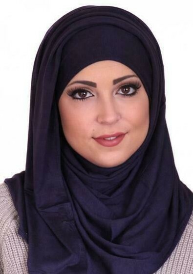 AL- Amira hijab-Women Muslim Cotton Scarf Ameera Hijab Islamic Navy Blue