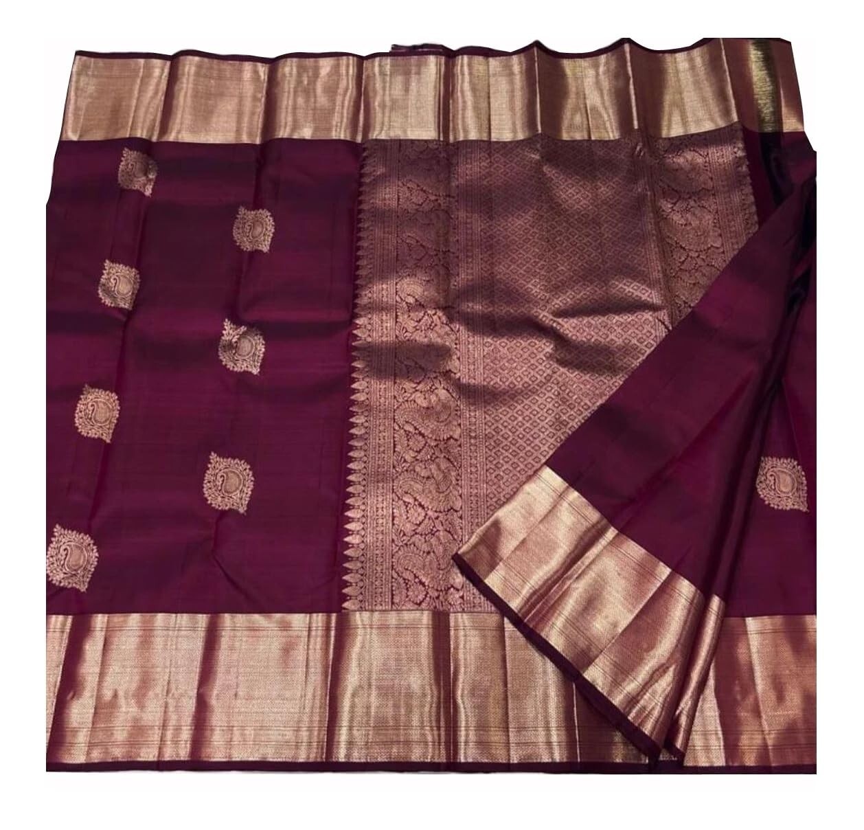 TRADITIONAL PARTY WEAR SOFT SILK INDIAN WEDDING WEAR KANJEEVARAM SAREE SARI