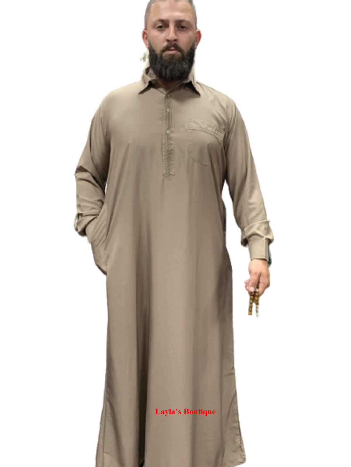 Men’s Arab thoub Cotton blend Both Side Pockets, with pants