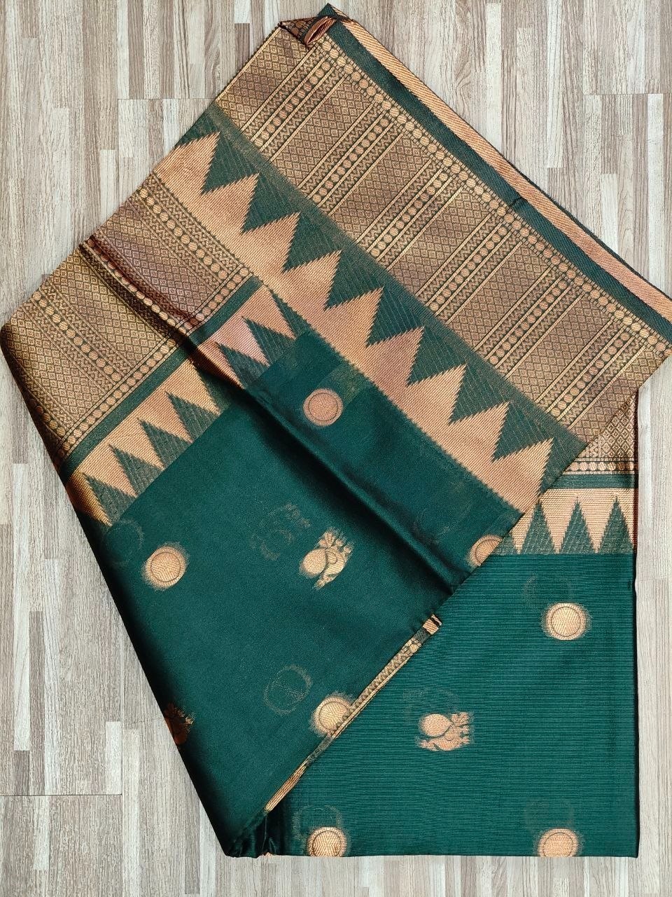 Broder Heavy Style Print Jacquard Women Soft Party Wear Bollywood saree Silk