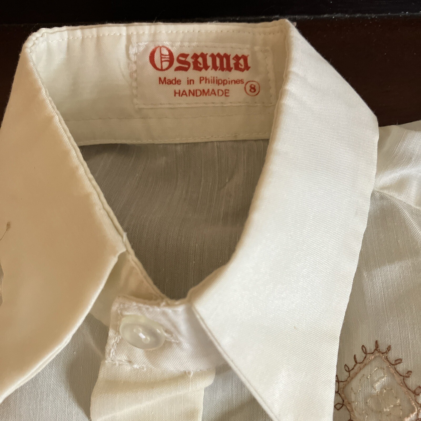 Osama Handmade In Philippines Boys Shirt Size 8