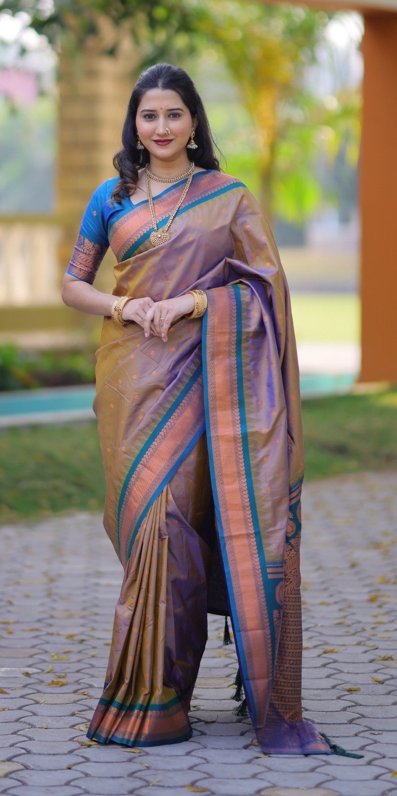 Designer Sari Bollywood Bridal Silk Saree Blouse South Indian Ethnic Ready made