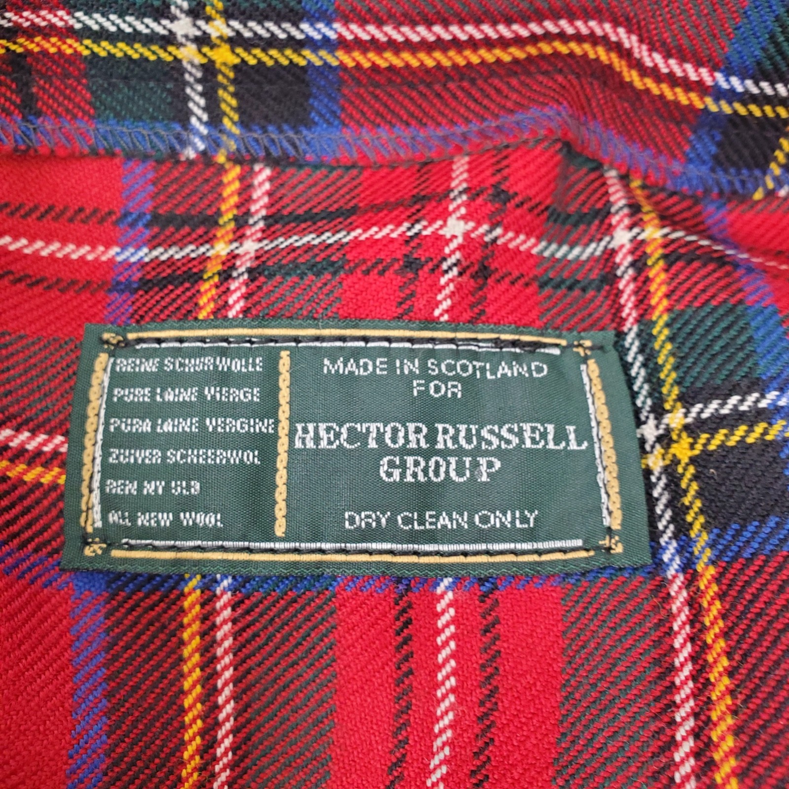 Kids Royal Stewart 100% Wool Tartan Kilt Hector Russel Scotland Adjusts to Sz 24
