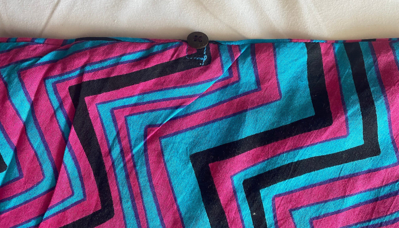 Kaftan Cotton Blue Pink Black Chevron Women Men Unisex New Light Weight Long