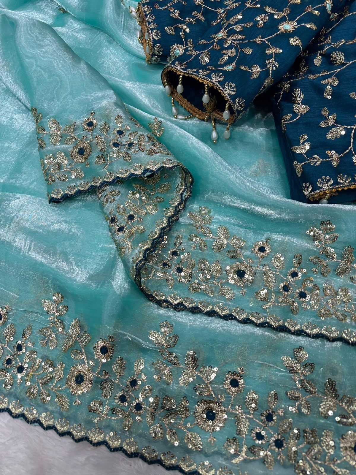 Saree Blouse Bollywood Party Wear Indian Pakistani New Sari Wedding Designer