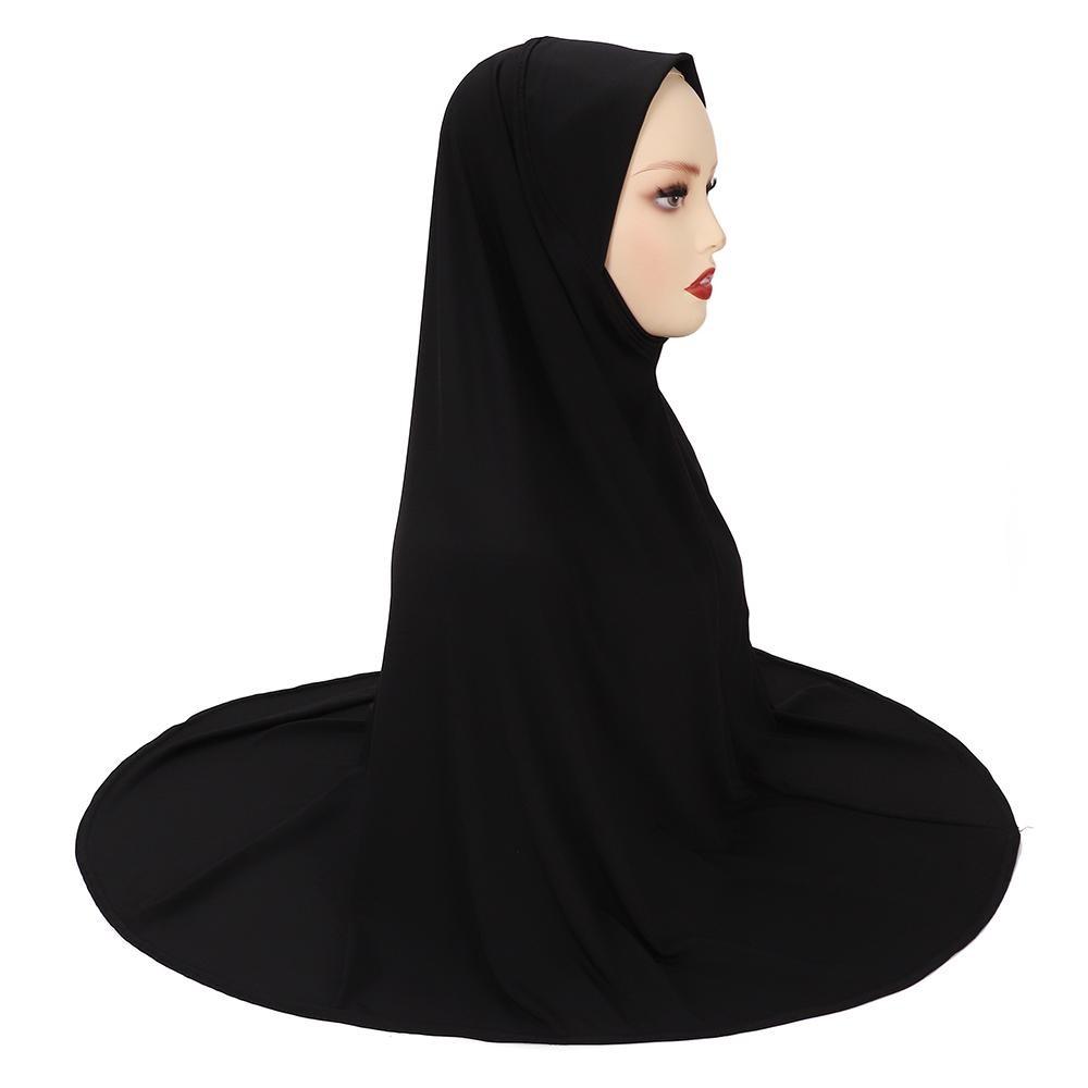 Large XL Ready-to-Wear Muslim Hijab Jersey Instant Scarf Light Turban Shawl
