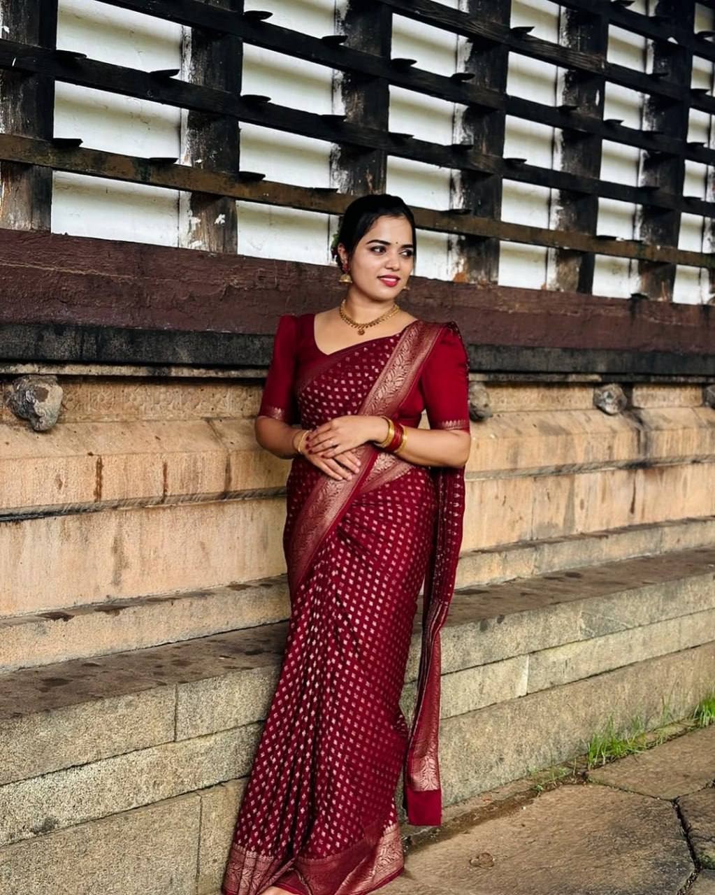 Designer Sari Bollywood Bridal Silk Saree Blouse South Indian Ethnic Ready made
