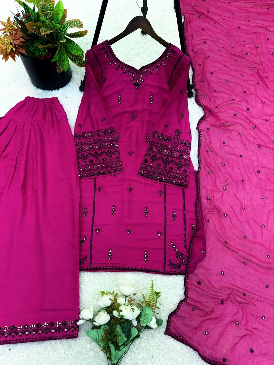 Trending Designer Rayon Cotton Salwar Kameez With Dupatta For Wedding