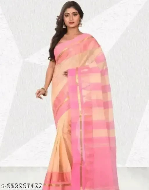 Women Pure cotton tant saree