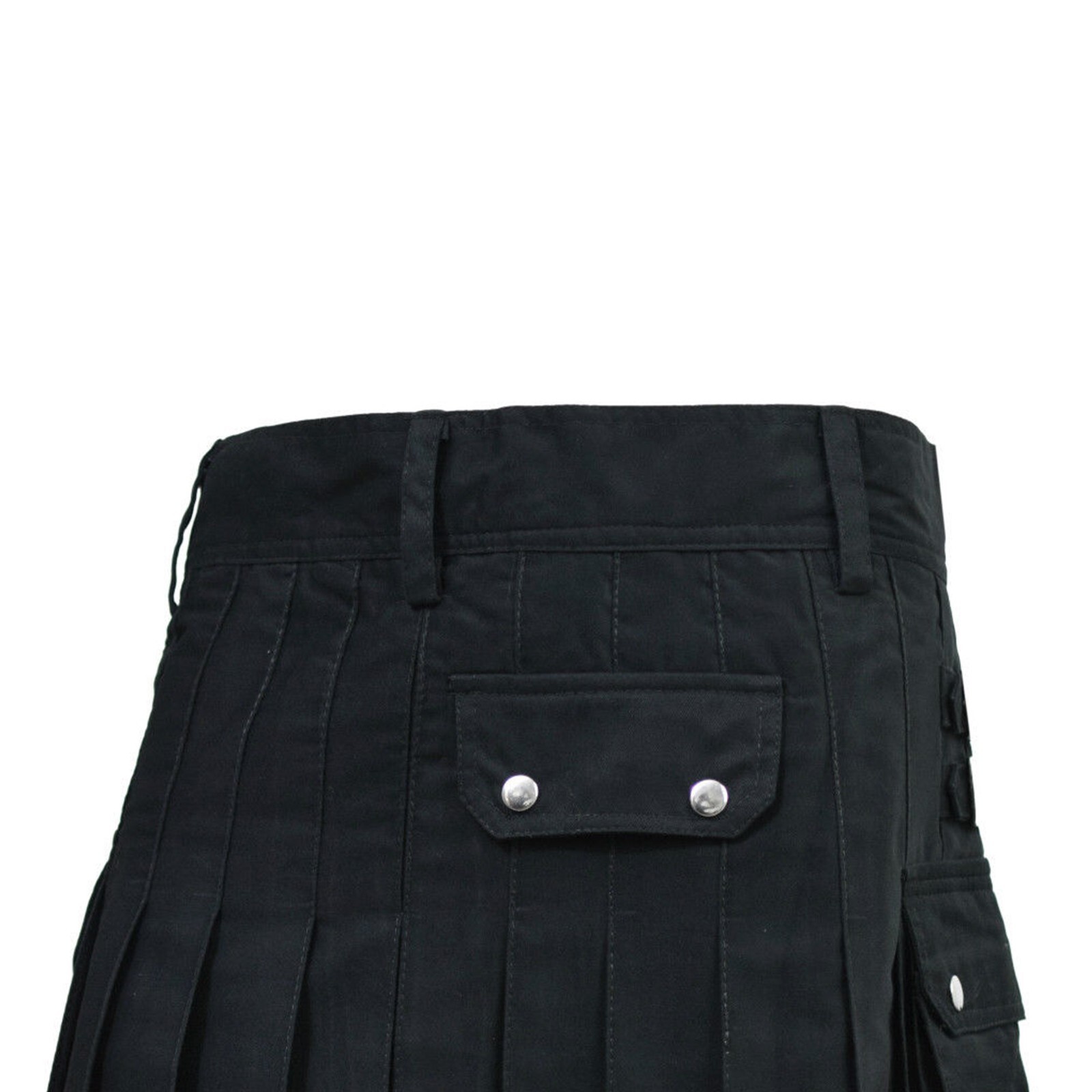 Scottish Men Cargo Utility Kilt Buckle Closure Traditional Highland Kilt Outfit