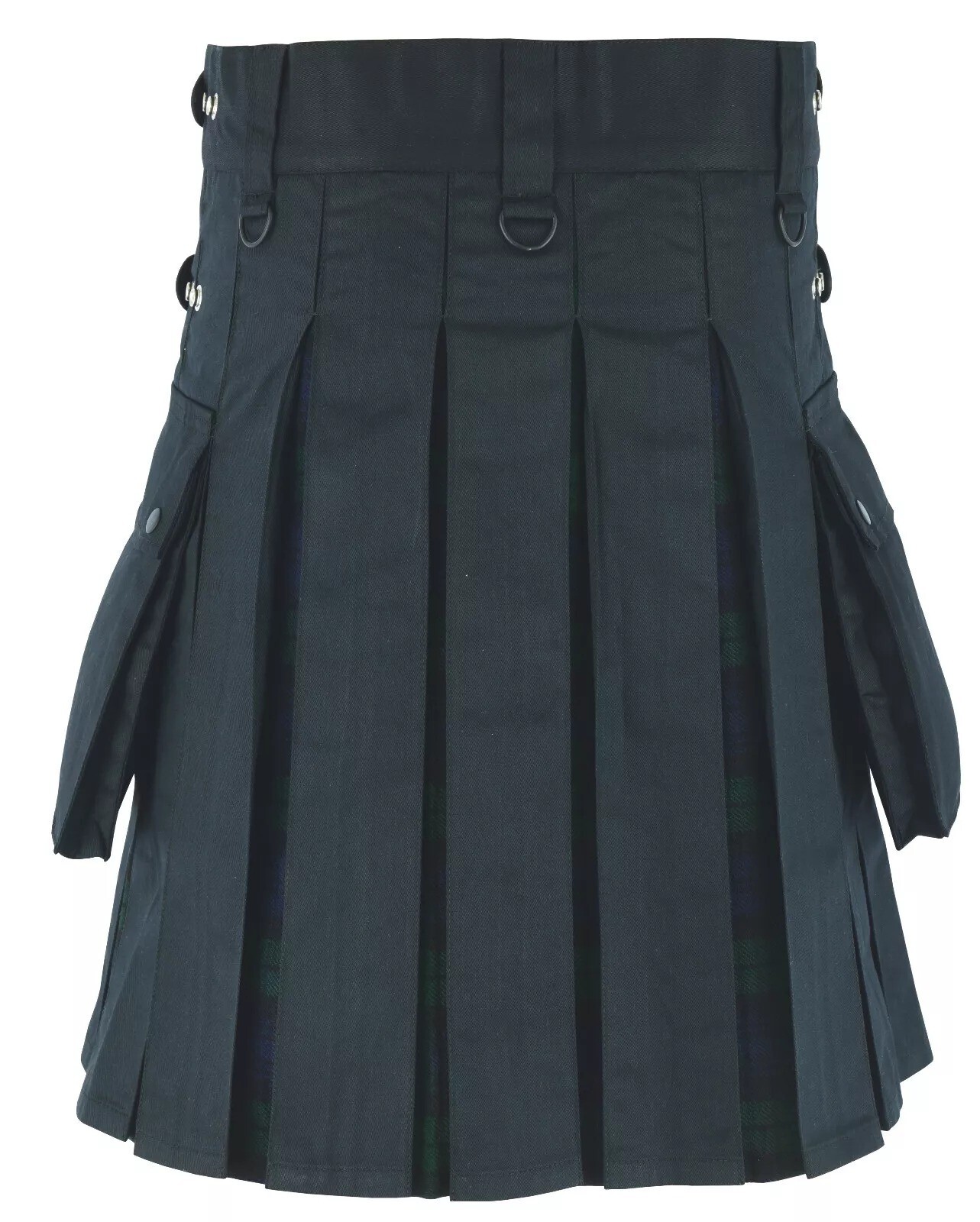 Scottish Men’s Cotton & Tartan Fashion Hybrid Utility Deluxe Kilt USA Stock