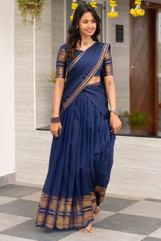 Indian Desigenr Kanchi Cotton Lehenga Dress Women’s Party Wear Lehenga Choli Set