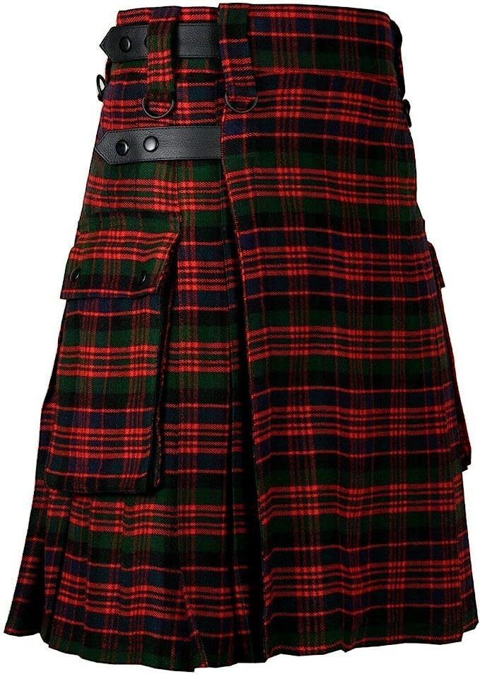 MacDonald Tartan Leather Straps Utility Kilts