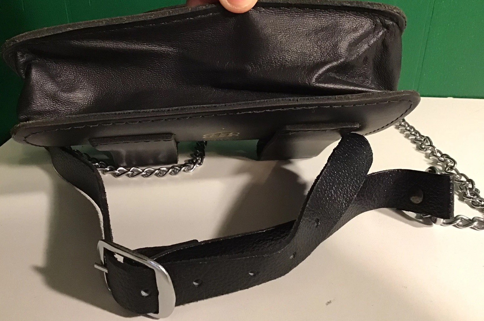 L&M Highland Outfitters Bag With Leather Chain Belt