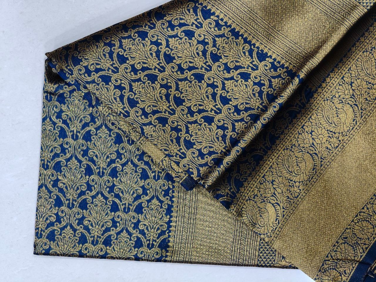 Designer Sari Bollywood Bridal Silk Saree Blouse South Indian Ethnic Ready Made