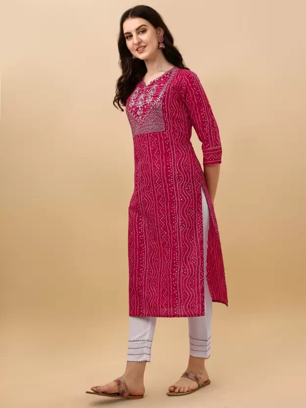 Women Cotton Rayon Designer Kurti Set Indian Bollywood Kurta Pant Set Dress