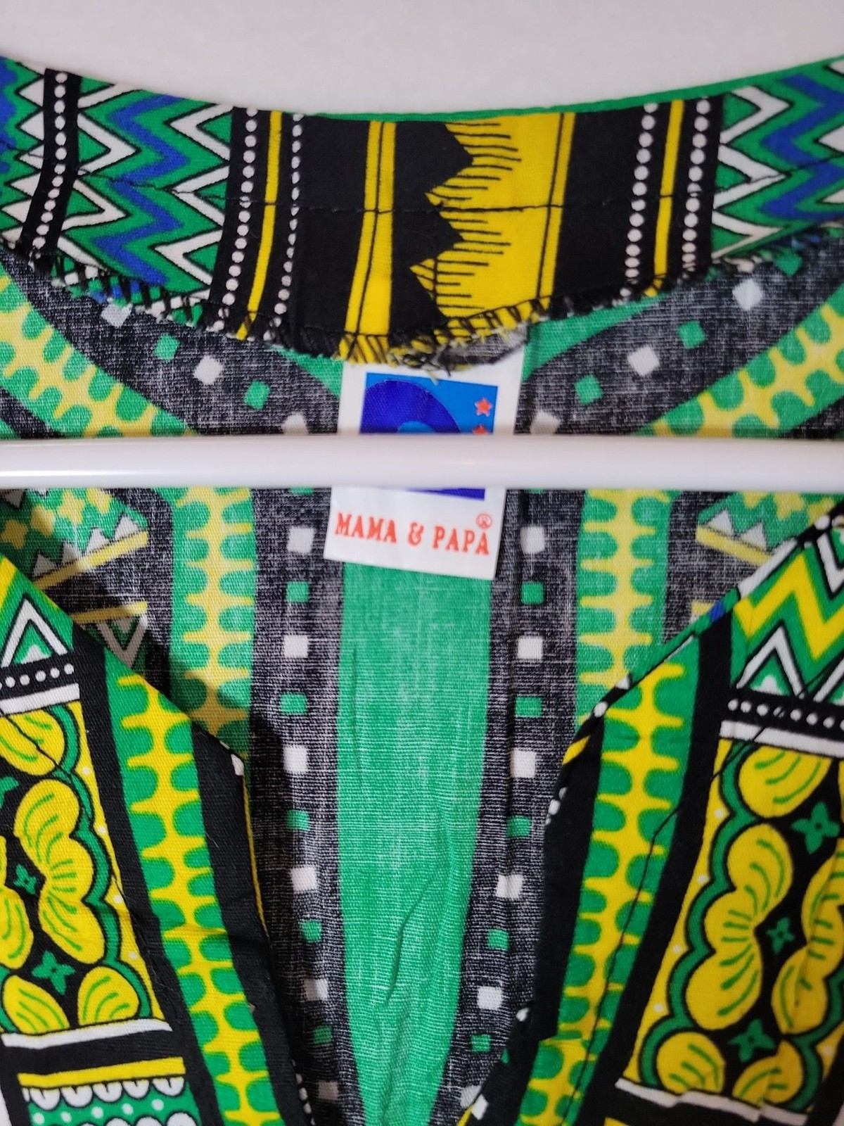 Mama & Papa African Print Dashiki Tribal Tunic Shirt