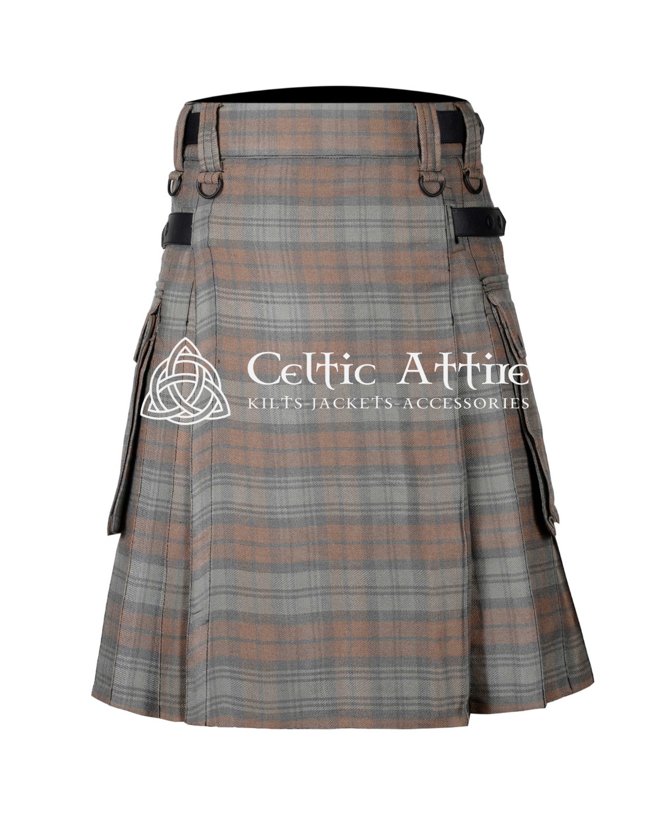 Black Watch Tartan Scottish UTILITY KILT – Custom Made By Celtic Attire