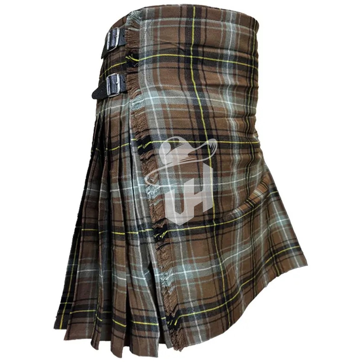 Traditional Men’s Kilt with Acrylic Wool Fabric and Rust-Free Buckle Detail