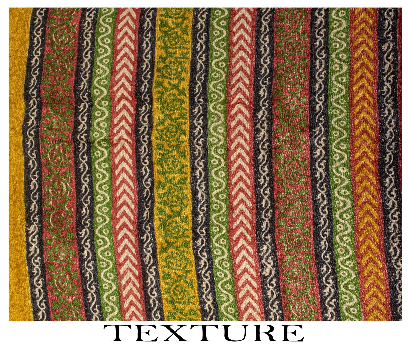 Sanskriti Vintage Yellow Pure Woolen Saree Floral Printed Sari 5Yd Soft Fabric
