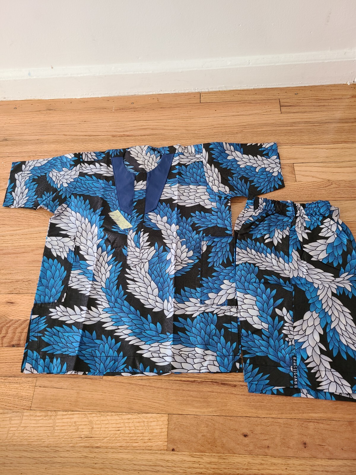 African outfit Kids Dashiki Suit 4-6 Year Boys Girls Unisex Shirt Shorts kids