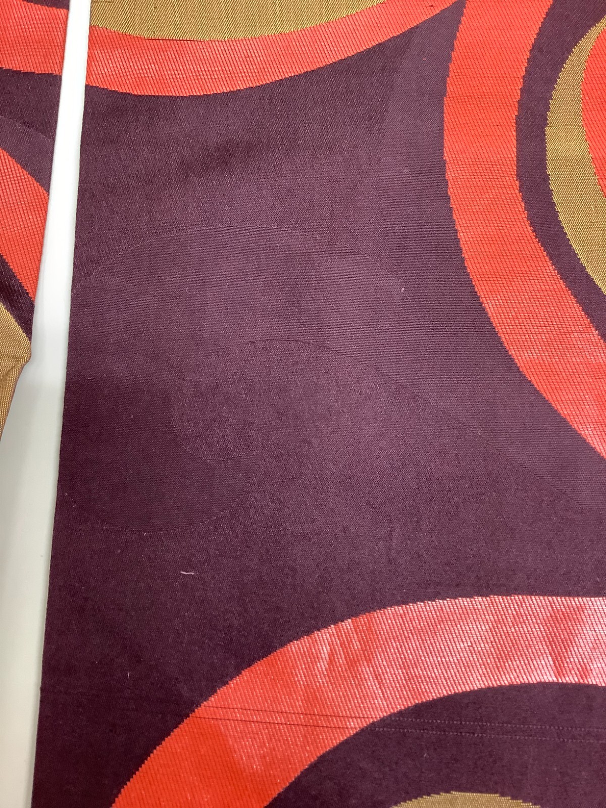 Japanese Vintage Kimono Nagoya Obi pure silk purple tradition 145.6×12.2inch