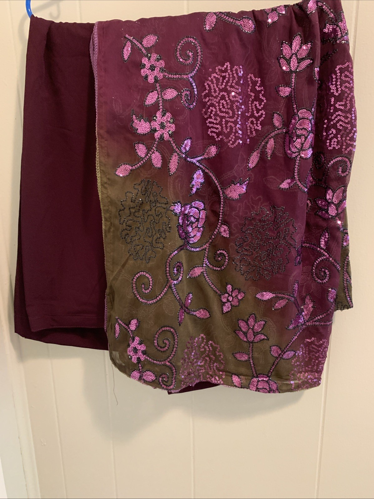 Indian/pakistan Women Shalwar Kameez Brand New Dark Purple Color