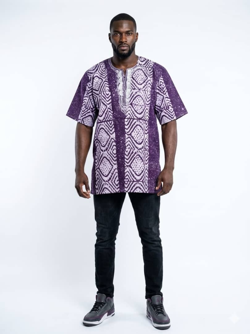 African Kampala/Adire Tops Unisex For All Occasions