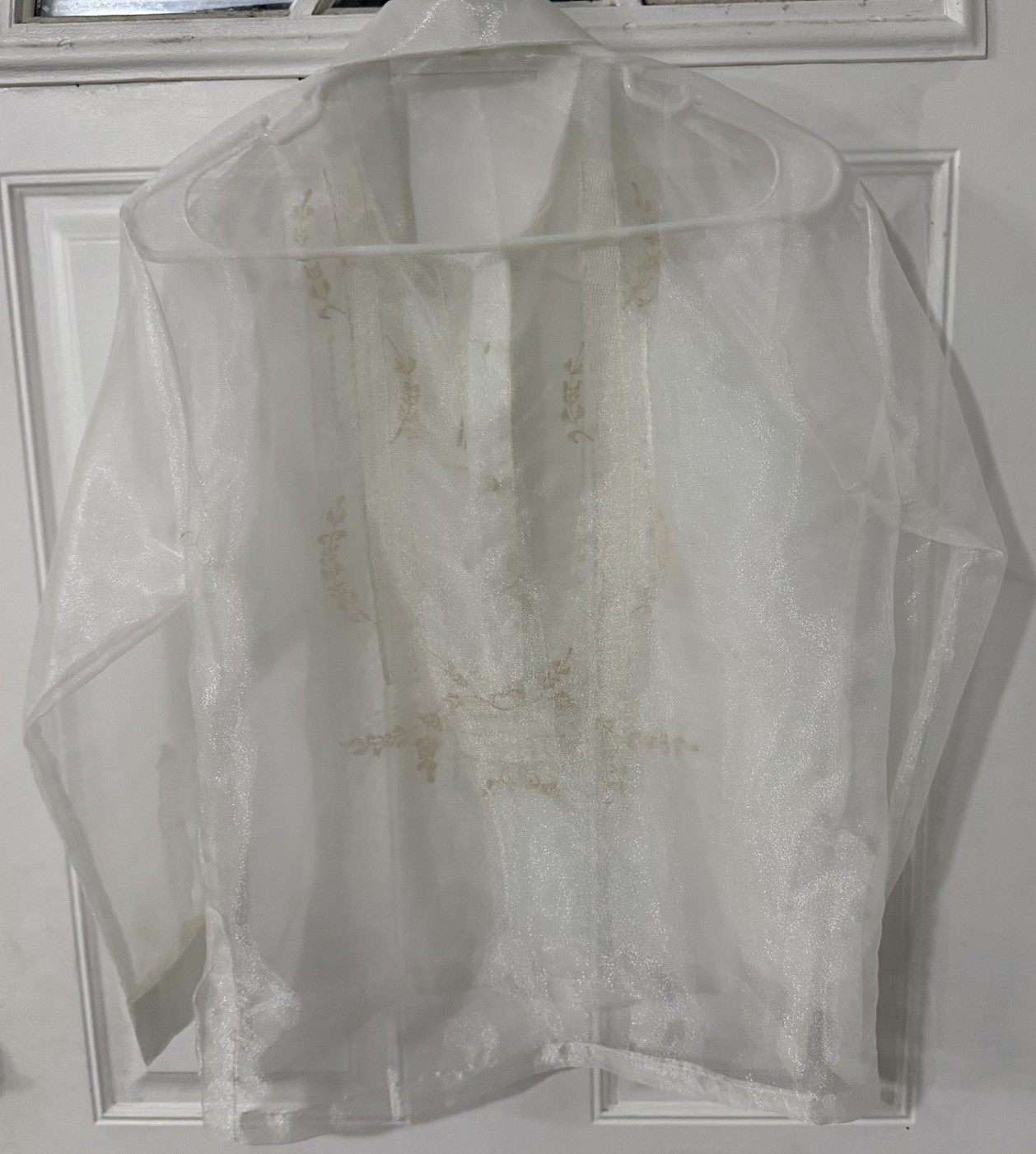 NEW Barong Tagalog Filipino Shirt Youth Size 18 Teens Unisex Cream Long Sleeve