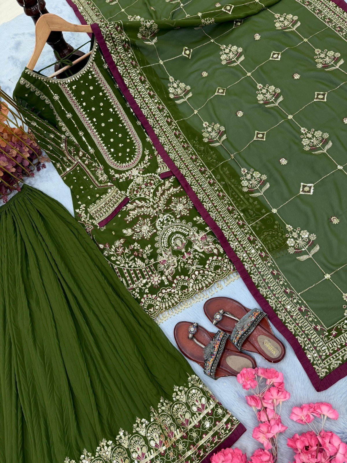 INDIAN DRESS BOLLYWOOD SUIT PAKISTANI WEDDING DHOTI TOP SALWAR KAMEEZ PARTY WEAR
