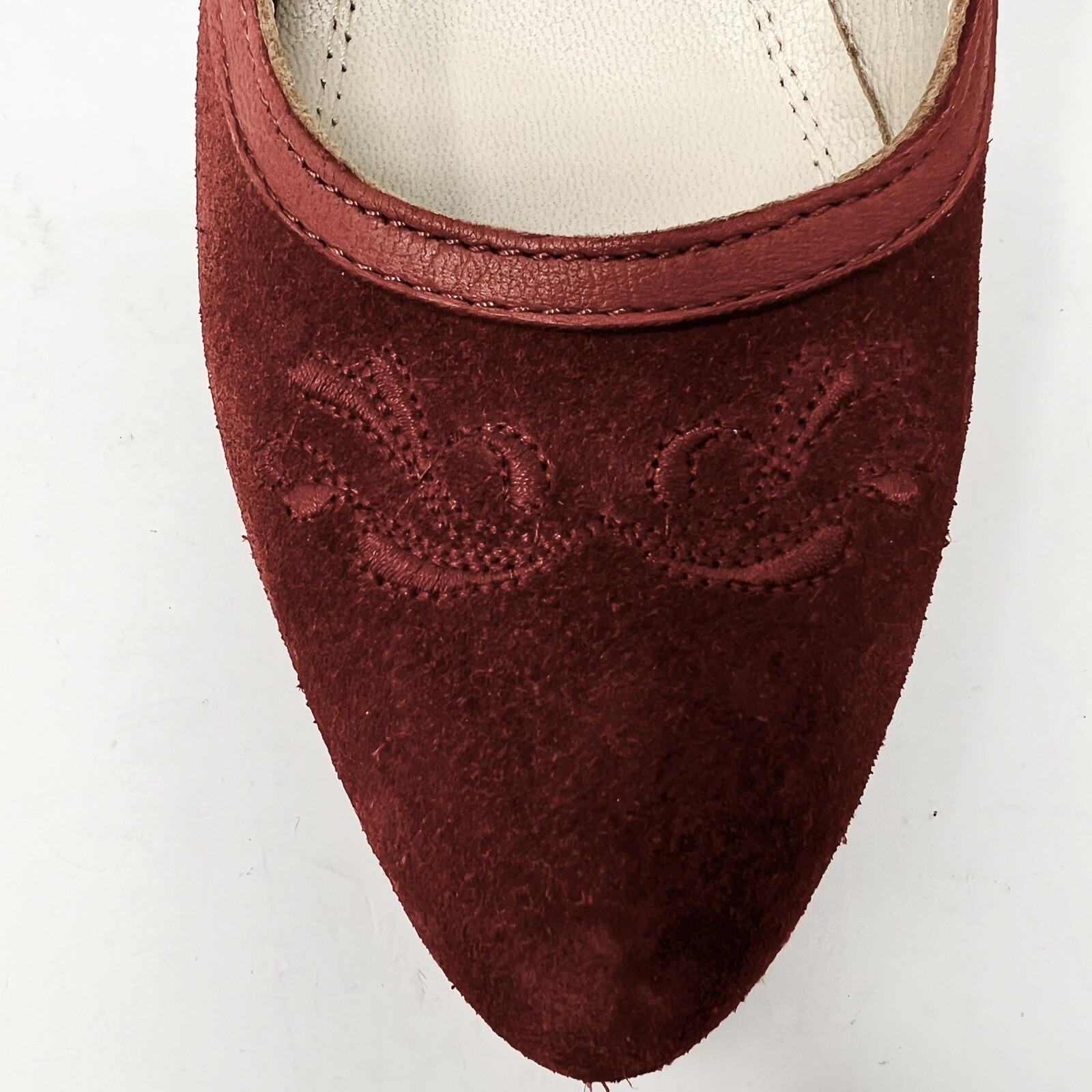Spieth & Wensky Valeska Womens Pump Leather Suede Red Bow Accent Heel Sz 38