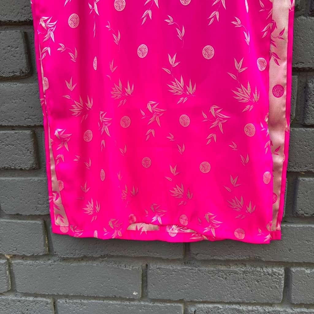 Vietnamese Traditional Dress kids Girls Be Gai Ao Dai TRE EM TET VIETNAM Pink 9