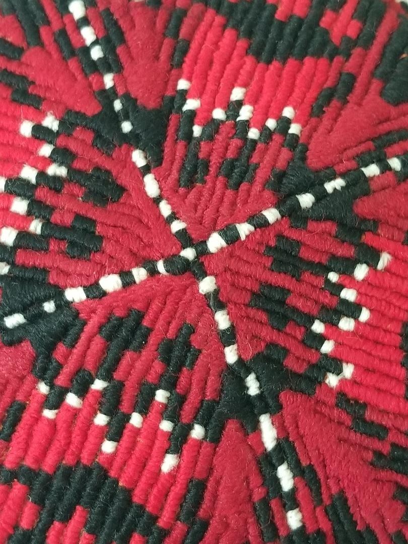 TRIBAL HAND STITCHED & EMBROIDERED AFGHAN HAT FROM MAZAR -I-SHARIF- 21″
